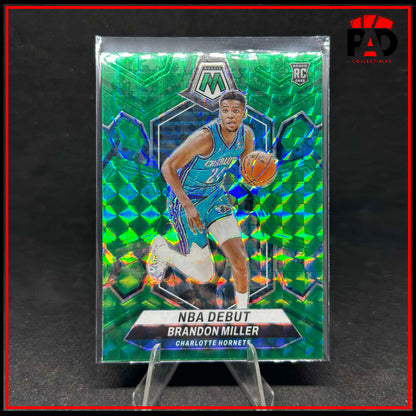 2023-24 Panini Mosaic - NBA Debut Green Mosaic Brandon Miller Rookie