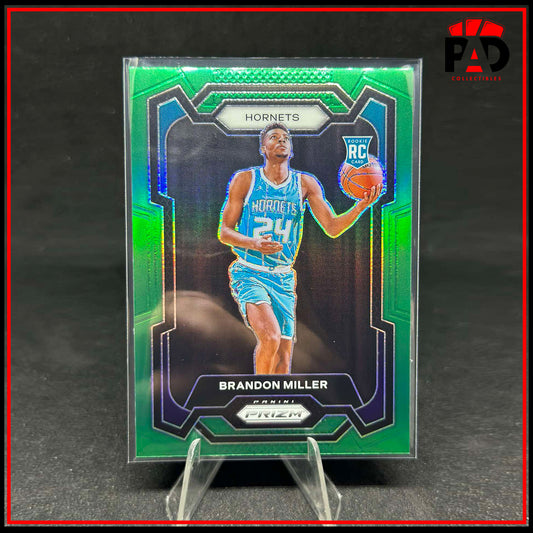 2023-24 Panini Prizm Brandon Miller RC Green Prizm