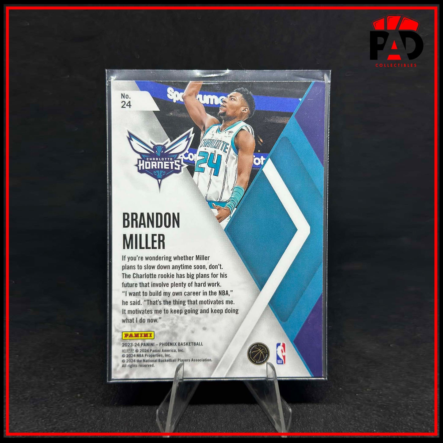 2023-24 Panini Phoenix Instant Phenom Brandon Miller RC