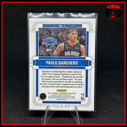 2022-23 Contenders Paolo Banchero RC Rookie of the Year Contenders