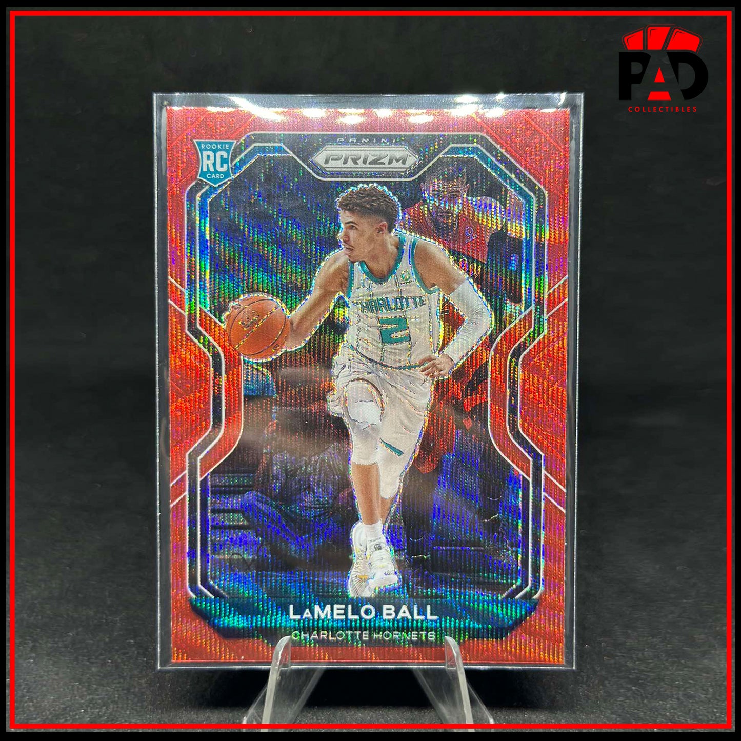 2020-21 Panini Prizm LaMelo Ball RC Red Ruby Wave