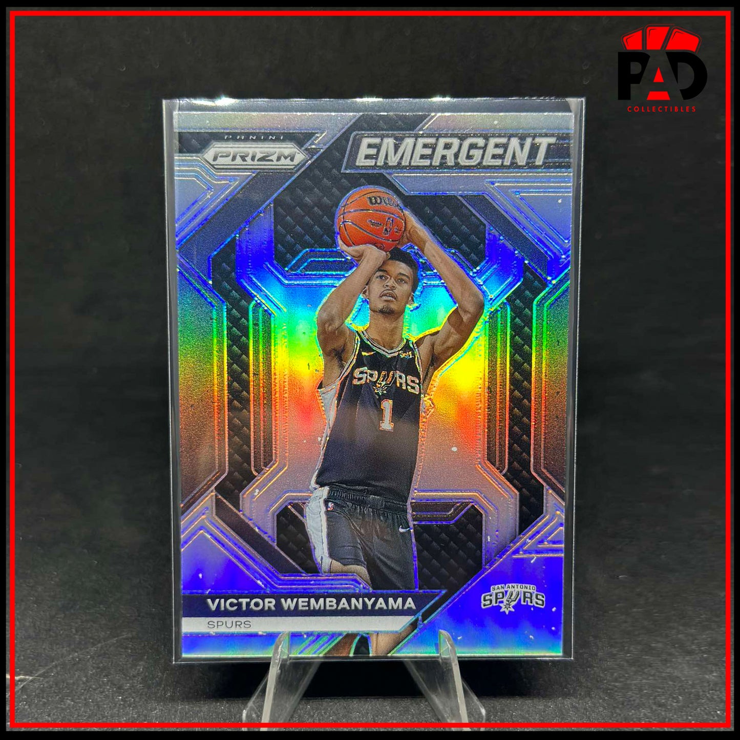 2023-24 Panini Prizm Victor Wembanyama RC Silver Prizm Emergent