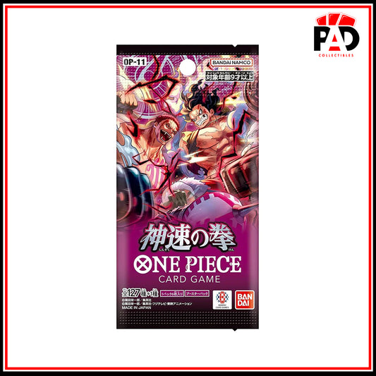 One Piece Card Game - A Fist of Divine Speed- Booster Pack (OP-11) (1 Pack)